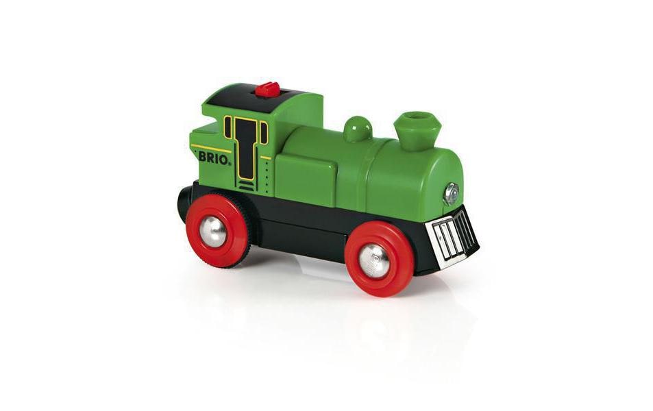 BRIO® Spielzeugeisenbahn-Lokomotive »WORLD Speedy Green Batterielok«, mit Lichtfunktion von BRIO®