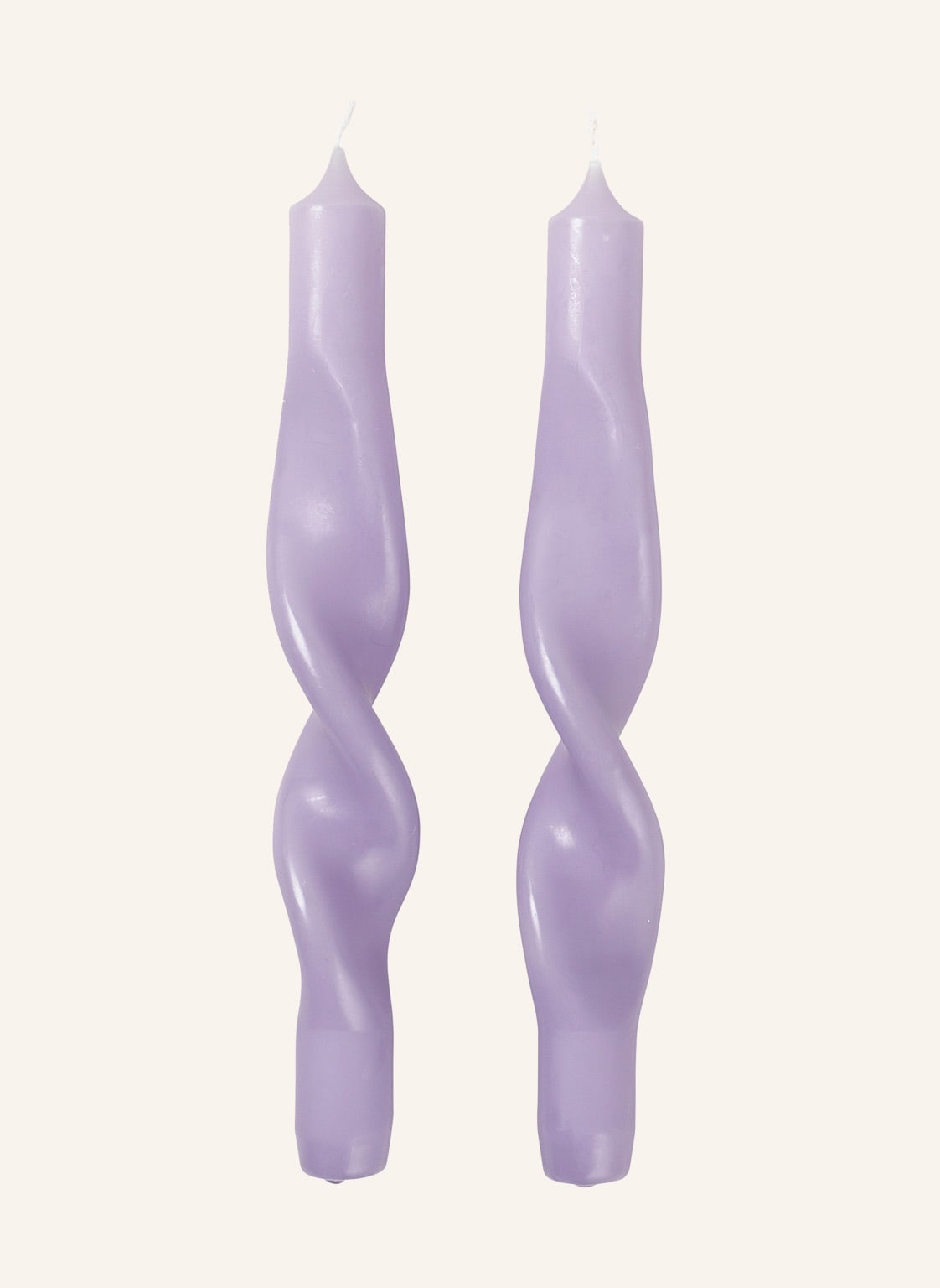 Broste Copenhagen 2er-Set Stabkerzen Twist lila Broste Copenhagen 2er-Set Stabkerzen Twist lila von BROSTE COPENHAGEN