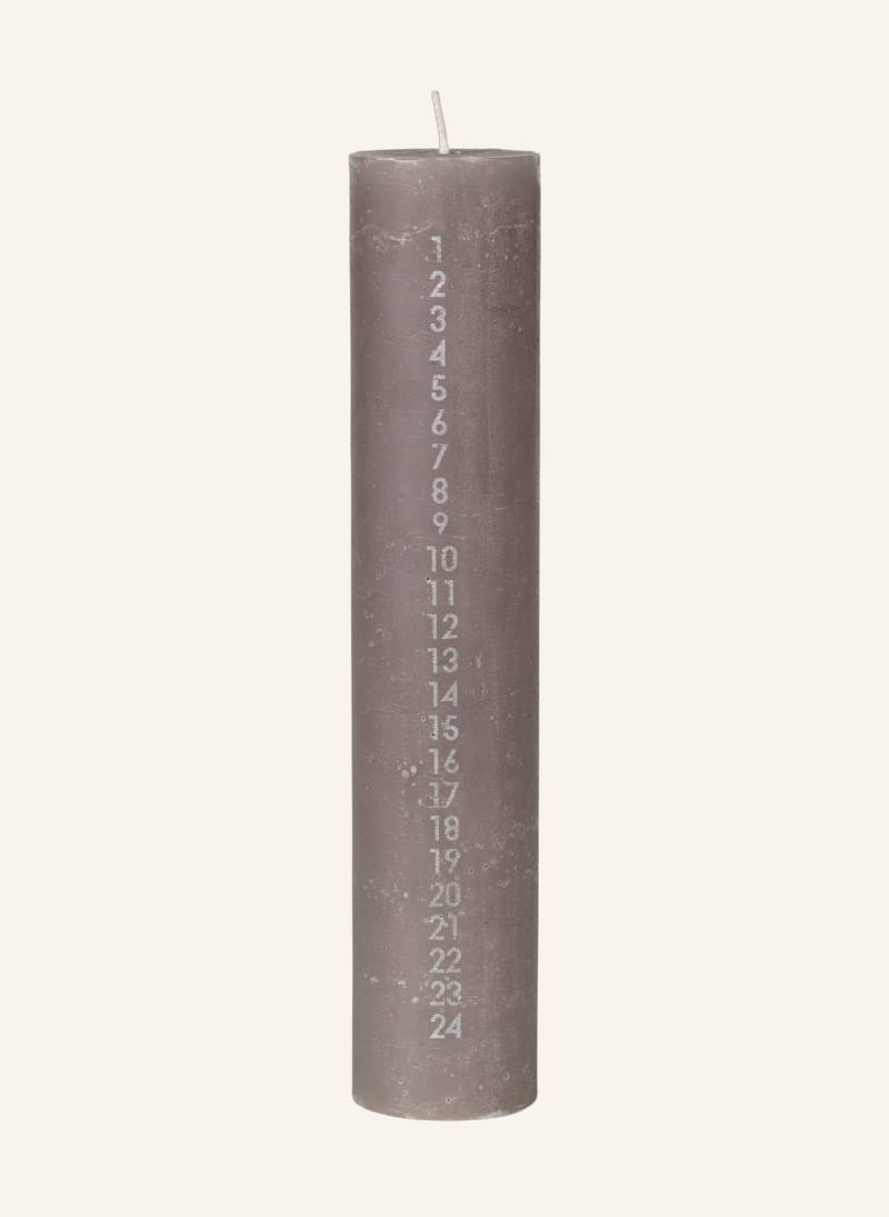Broste Copenhagen Kalenderkerze Rustic beige von BROSTE COPENHAGEN