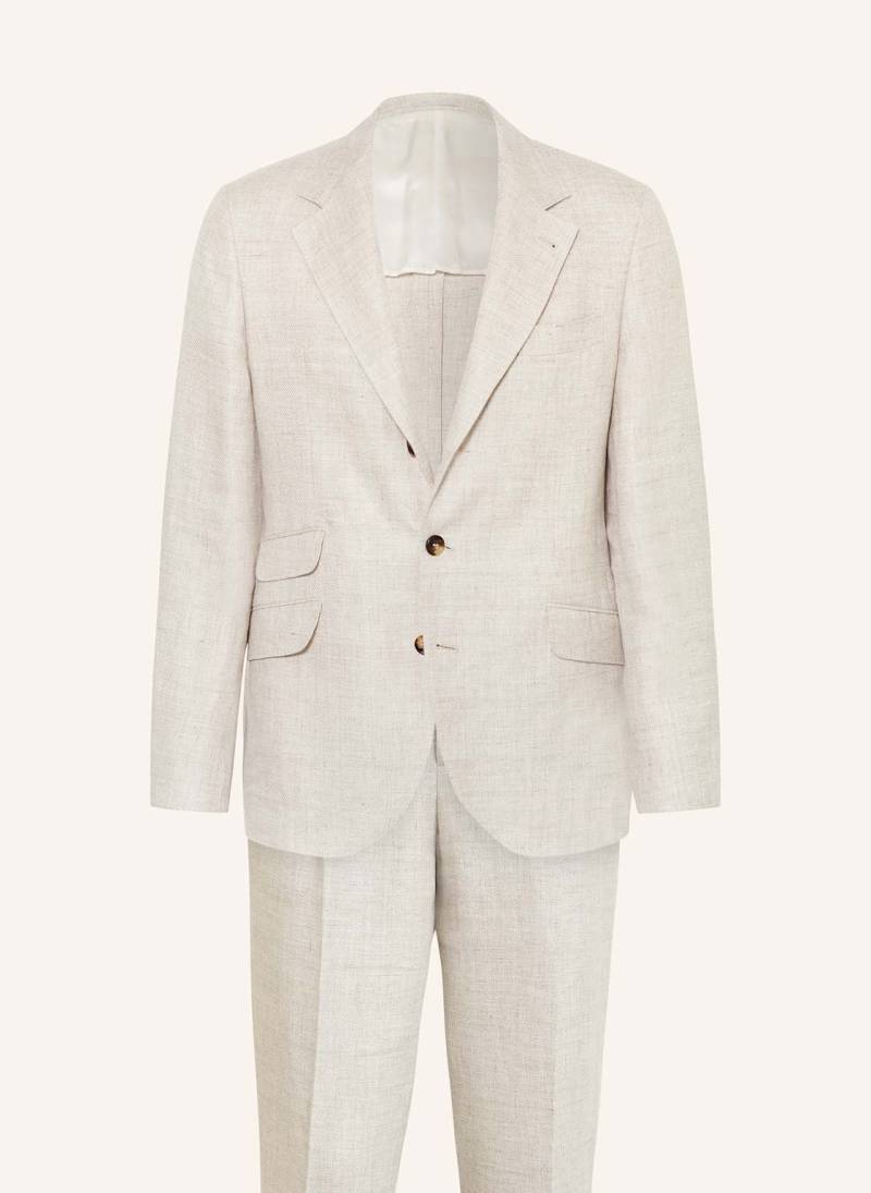 Brunello Cucinelli Anzug Slim Fit Mit Leinen weiss von BRUNELLO CUCINELLI