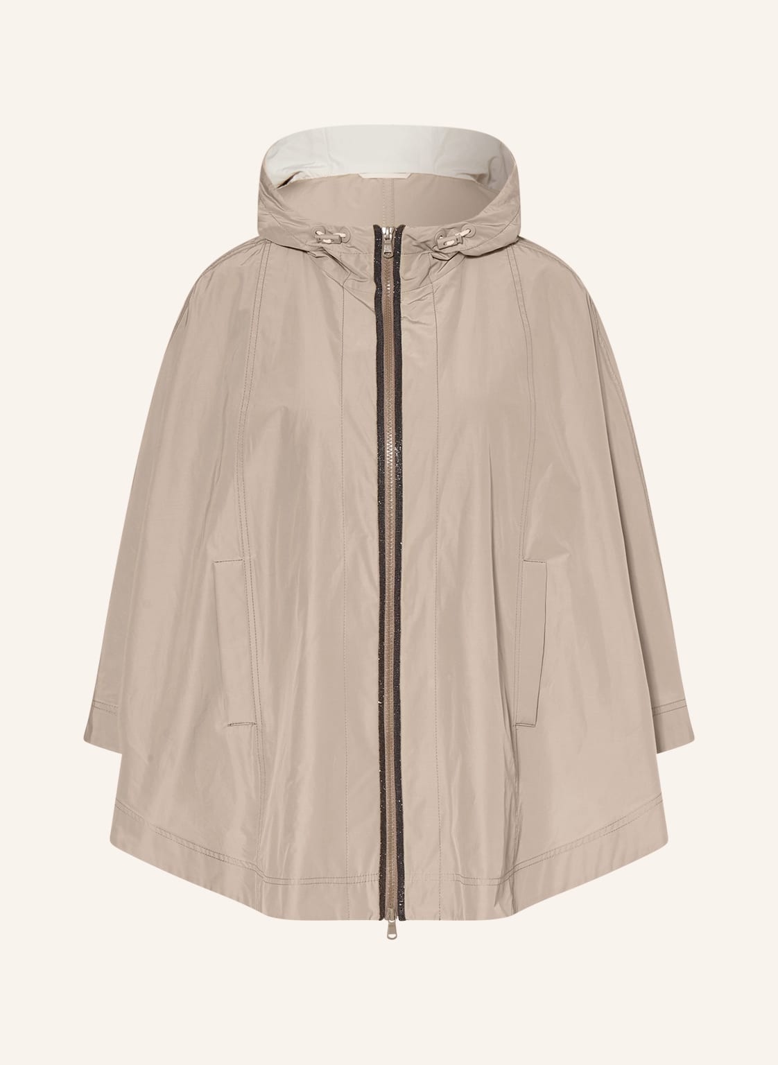 Brunello Cucinelli Cape Mit Schmucksteinen weiss von BRUNELLO CUCINELLI