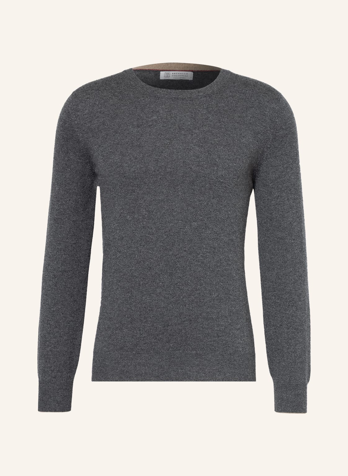 Brunello Cucinelli Cashmere-Pullover grau von BRUNELLO CUCINELLI