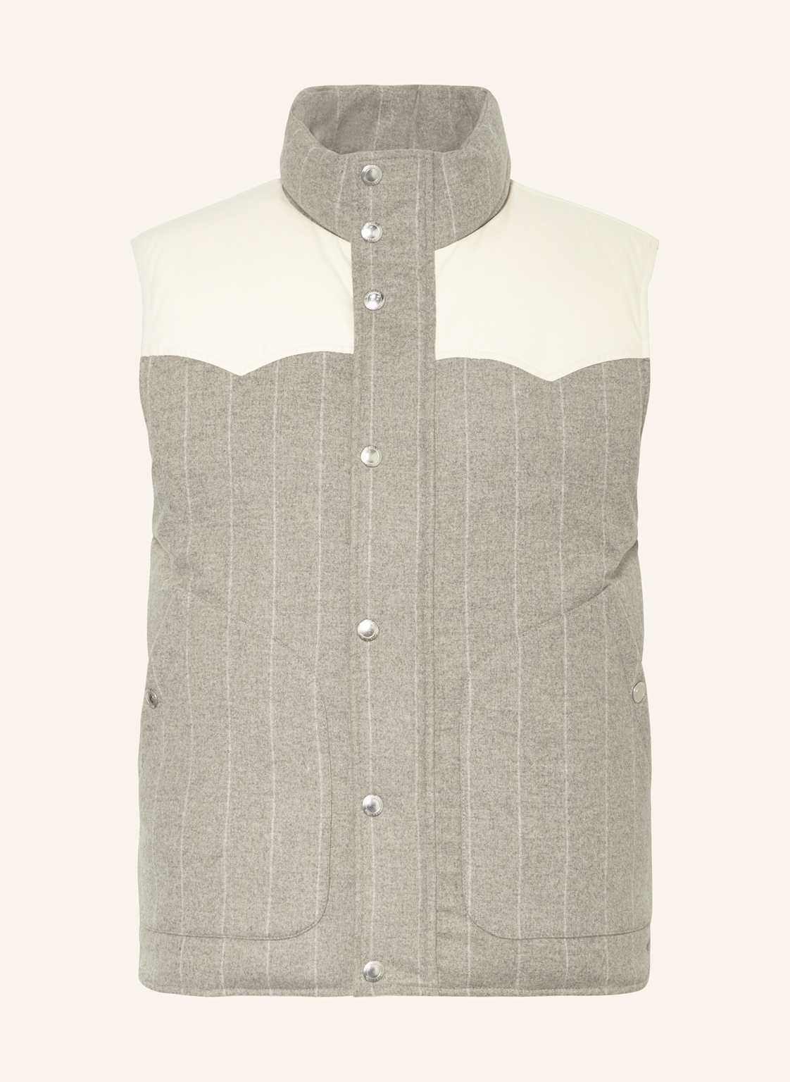 Brunello Cucinelli Daunenweste Im Materialmix grau Brunello Cucinelli Daunenweste Im Materialmix grau von BRUNELLO CUCINELLI