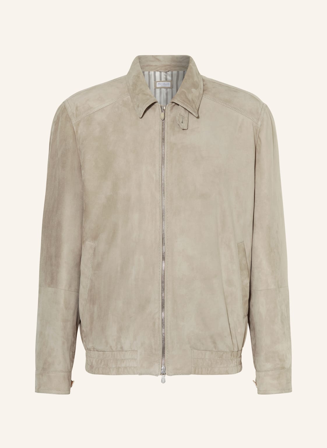 Brunello Cucinelli Lederjacke beige von BRUNELLO CUCINELLI