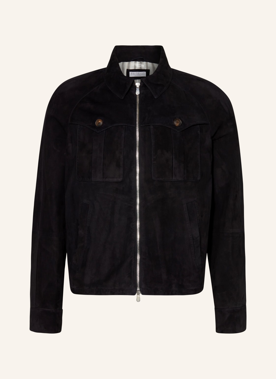 Brunello Cucinelli Lederjacke schwarz von BRUNELLO CUCINELLI