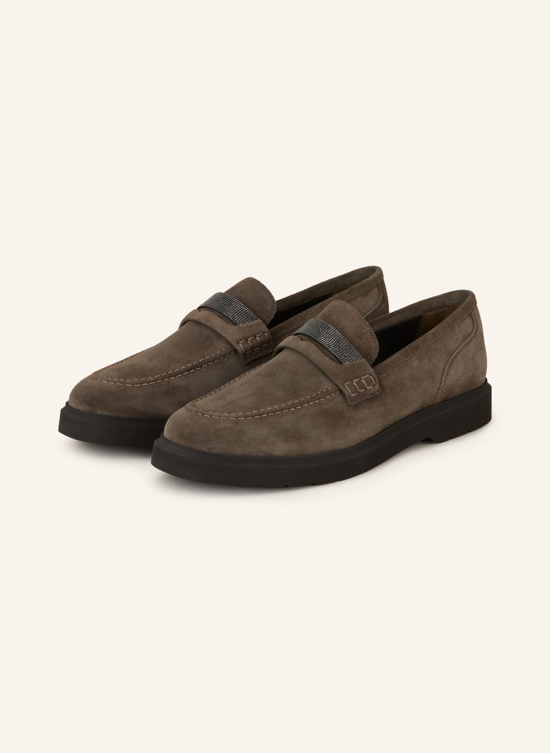 Brunello Cucinelli Penny-Loafer beige Brunello Cucinelli Penny-Loafer beige von BRUNELLO CUCINELLI