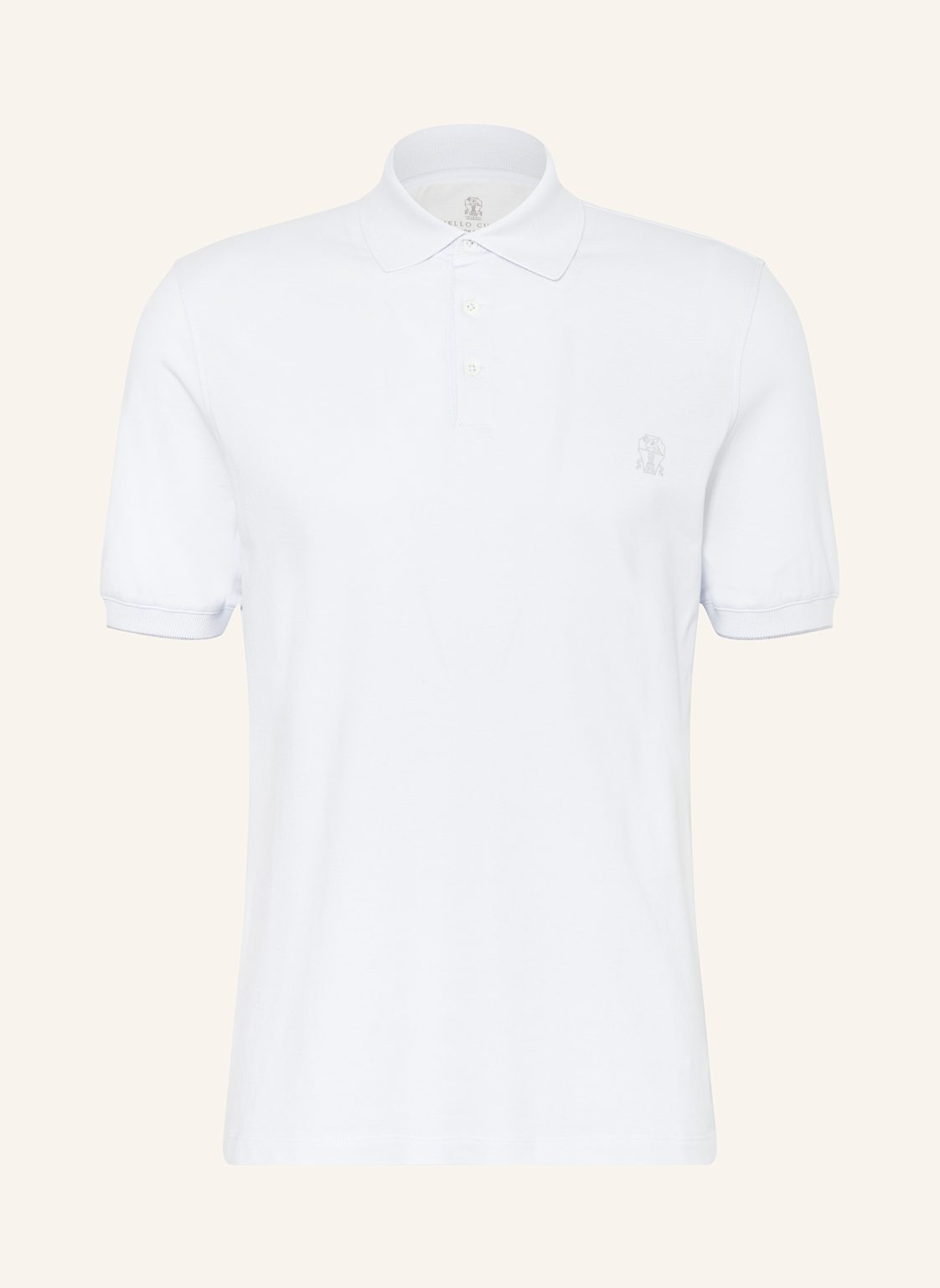 Brunello Cucinelli Piqué-Poloshirt blau Brunello Cucinelli Piqué-Poloshirt blau von BRUNELLO CUCINELLI