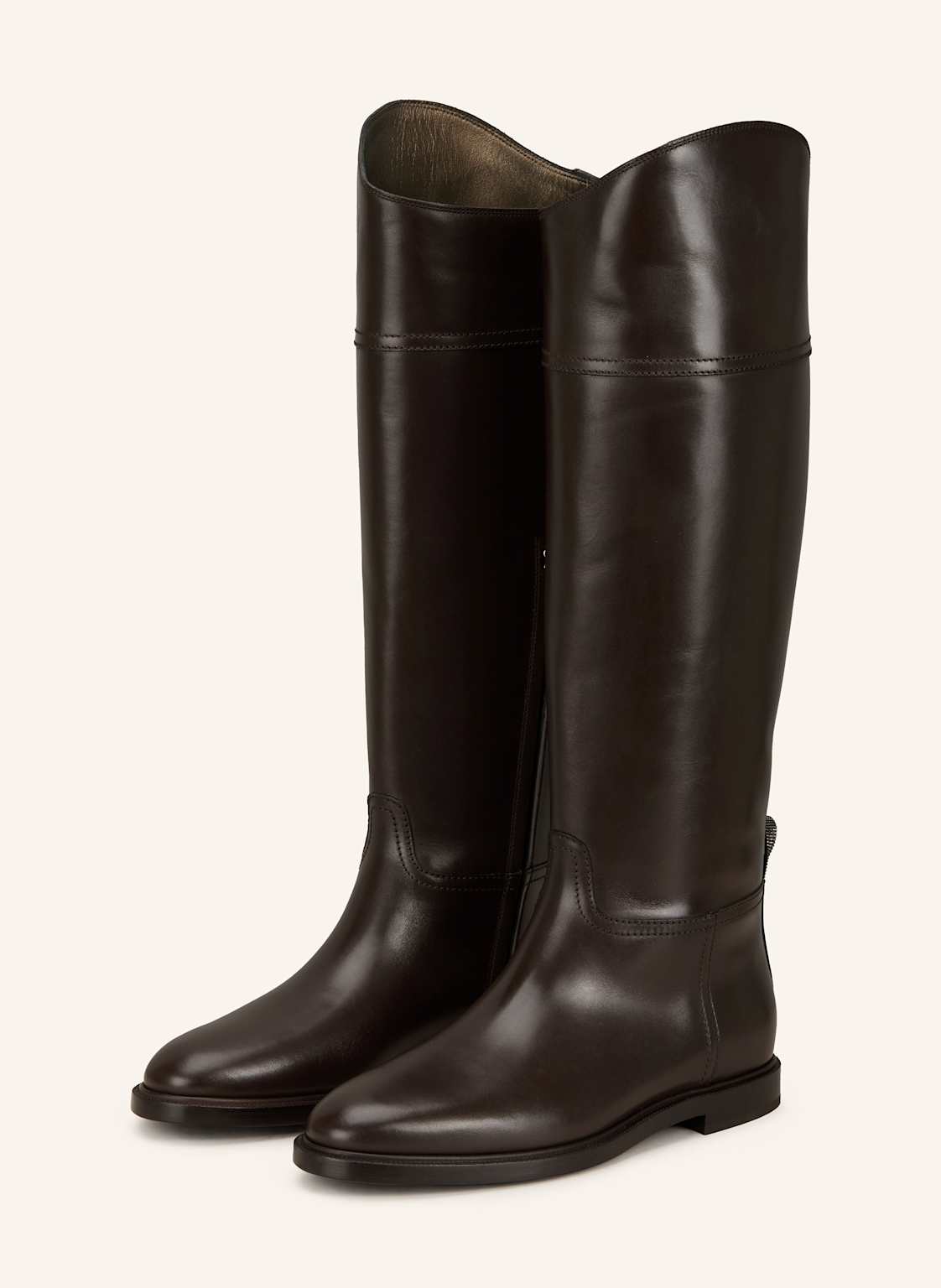 Brunello Cucinelli Stiefel Mit Schmucksteinen braun Brunello Cucinelli Stiefel Mit Schmucksteinen braun von BRUNELLO CUCINELLI