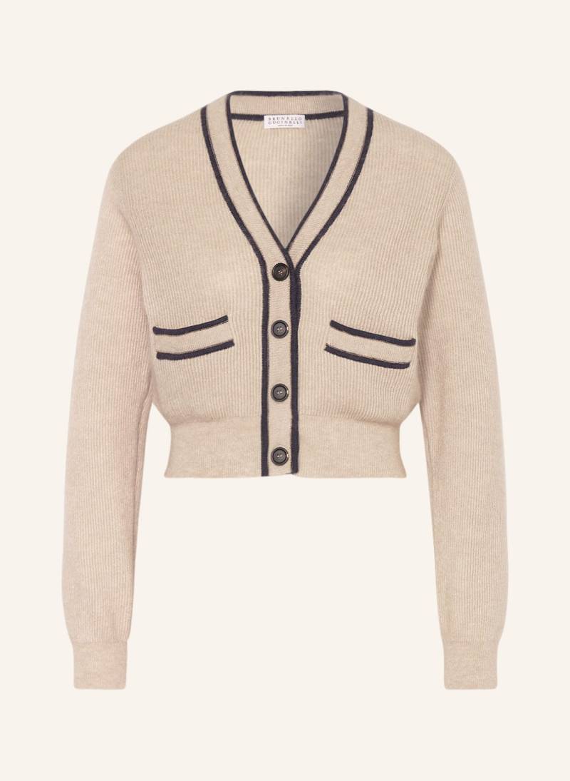 Brunello Cucinelli Strickjacke Mit Cashmere grau von BRUNELLO CUCINELLI