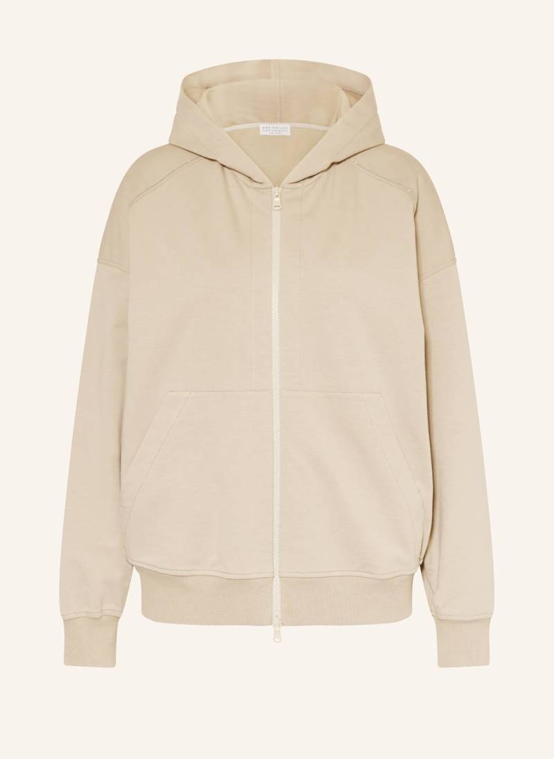 Brunello Cucinelli Sweatjacke silber von BRUNELLO CUCINELLI