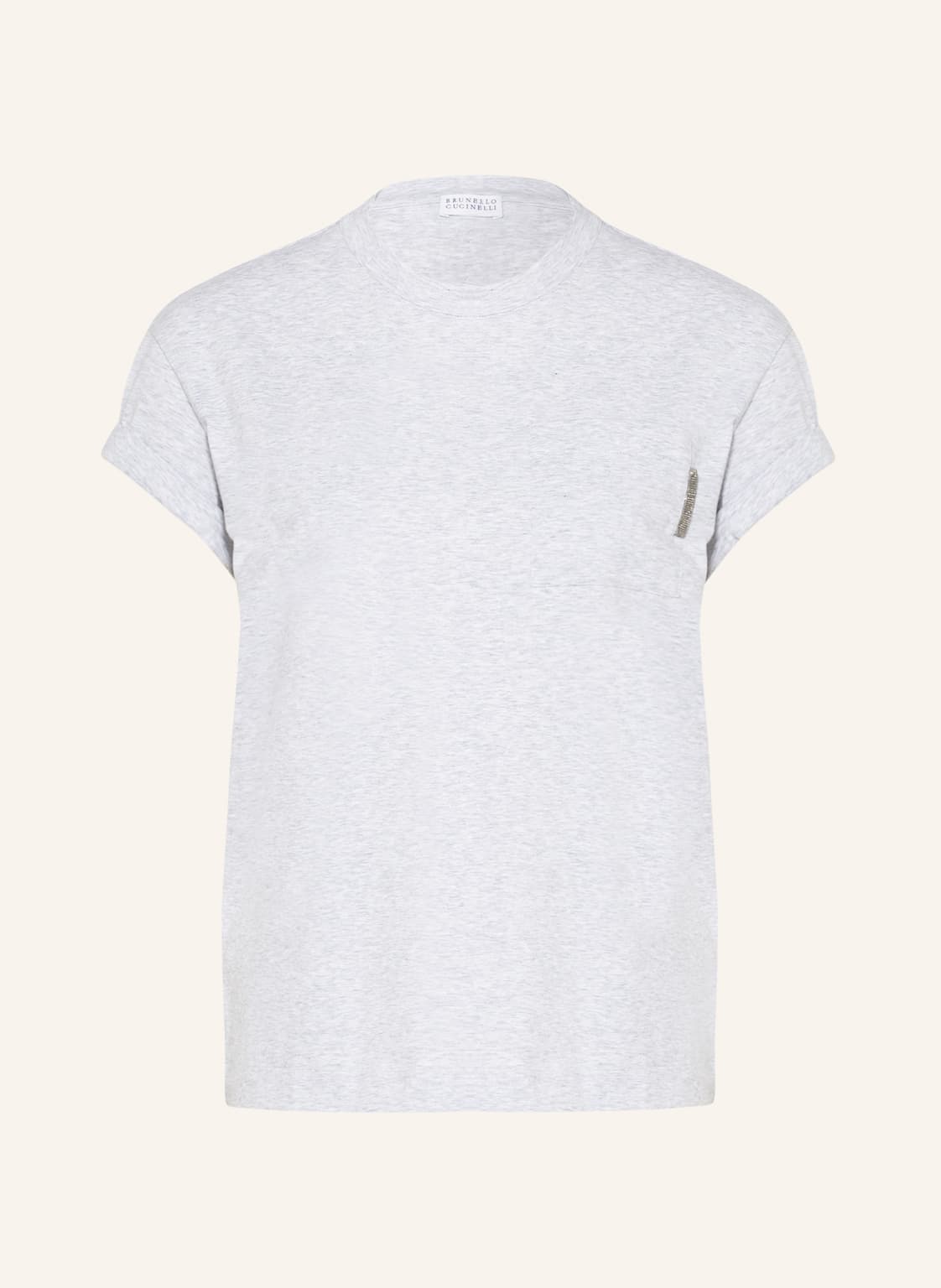 Brunello Cucinelli T-Shirt silber von BRUNELLO CUCINELLI