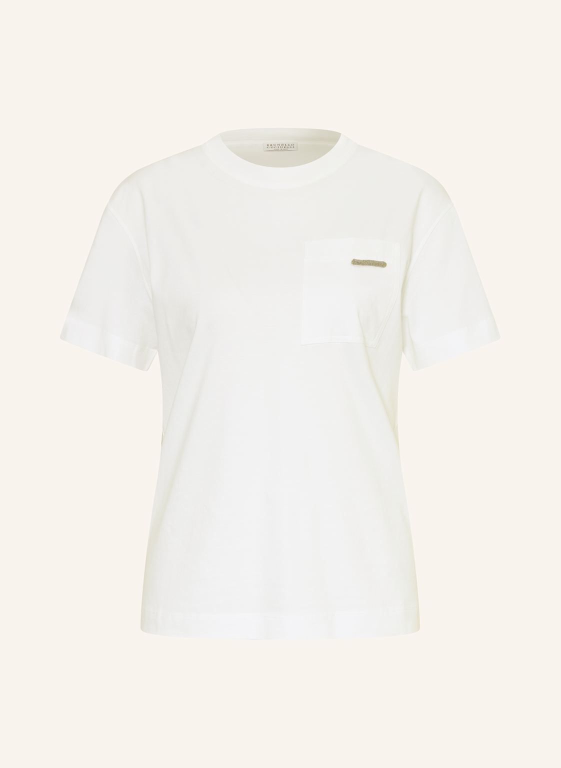 Brunello Cucinelli T-Shirt weiss Brunello Cucinelli T-Shirt weiss von BRUNELLO CUCINELLI