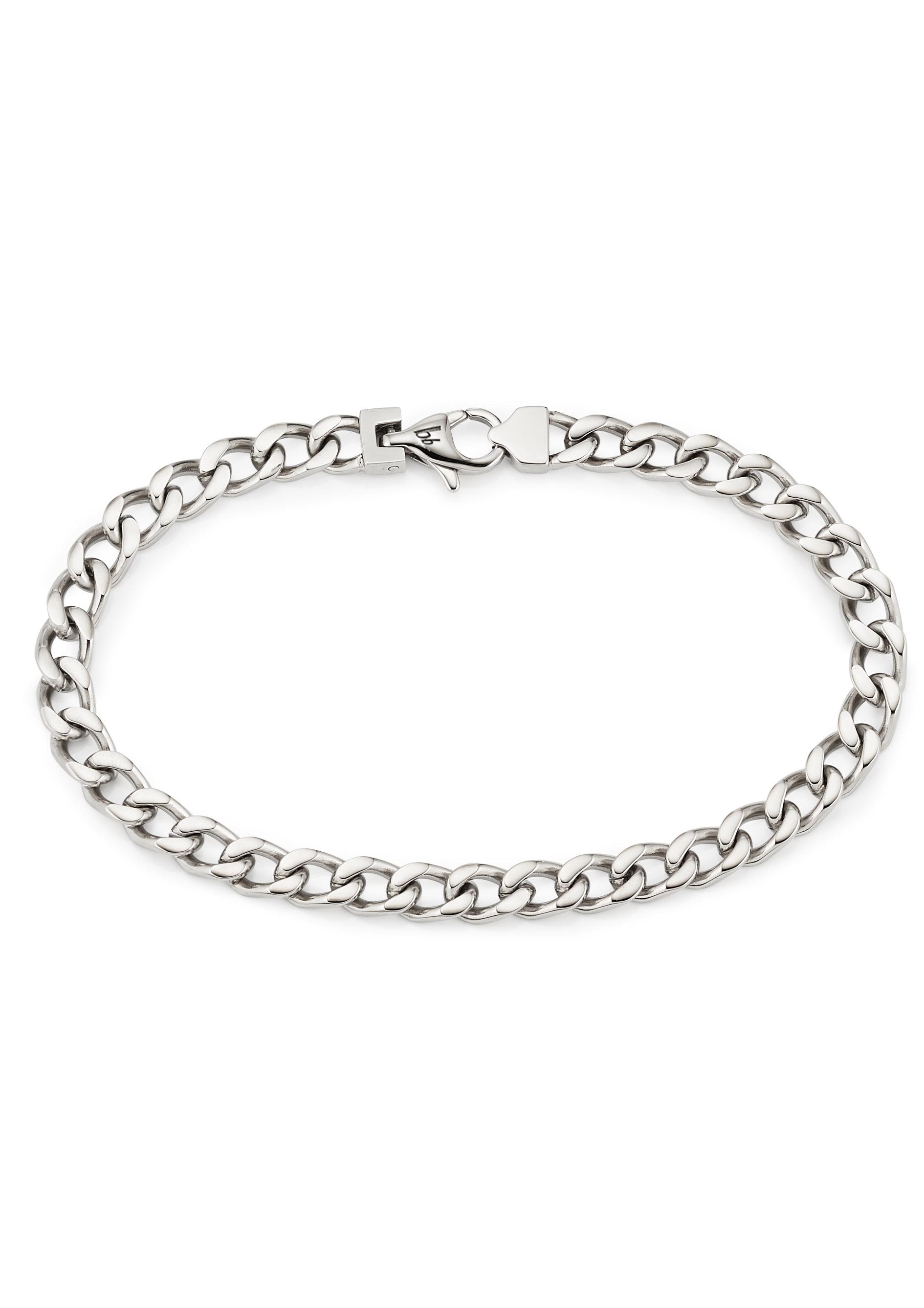 Bruno Banani Edelstahlarmband »Schmuck Geschenk Armkette Panzerkette Silberfarben« von Bruno Banani