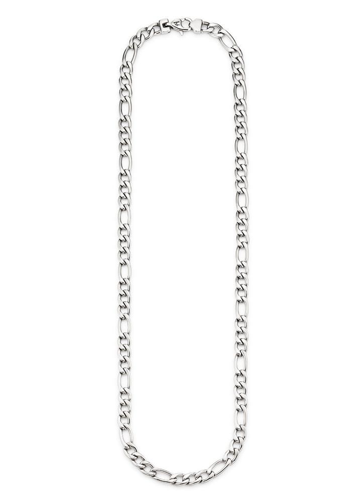 Bruno Banani Edelstahlkette »Schmuck Geschenk Halskette Figarokette Silberfarben« von Bruno Banani