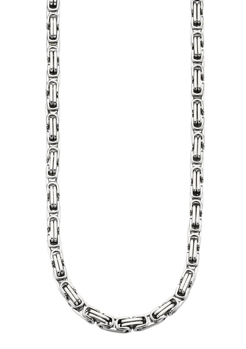 Bruno Banani Edelstahlkette »Schmuck Geschenk Halskette Königskette 4-Kant-Optik Silberfarben« von Bruno Banani