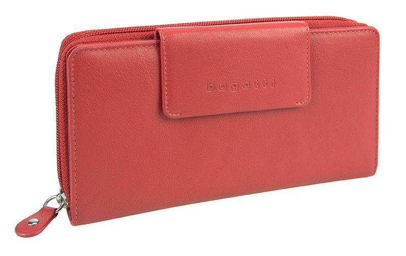Bugatti - Vertice Langbörse mit Reißverschluss,, für Damen, Rot, One Size von Bugatti