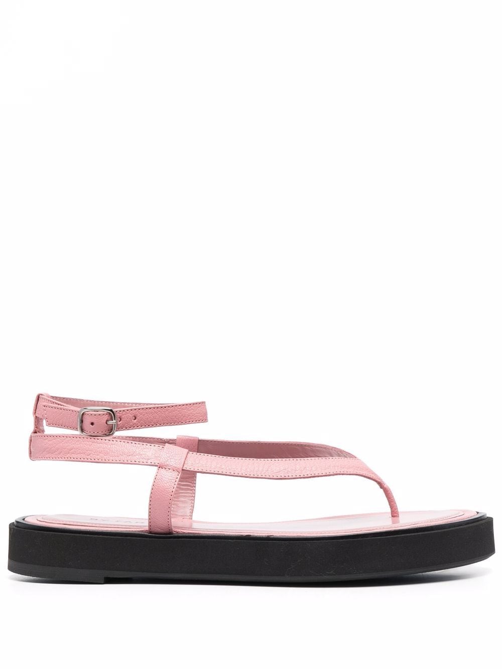 BY FAR Cece grained-leather sandals - Pink von BY FAR