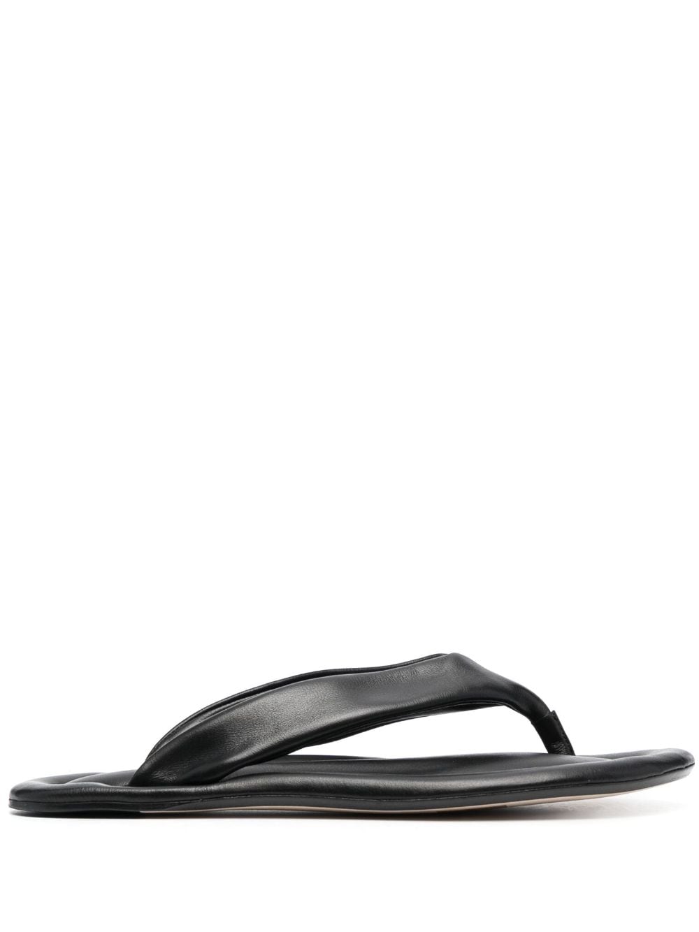 BY FAR Dasha leather flip flops - Black von BY FAR