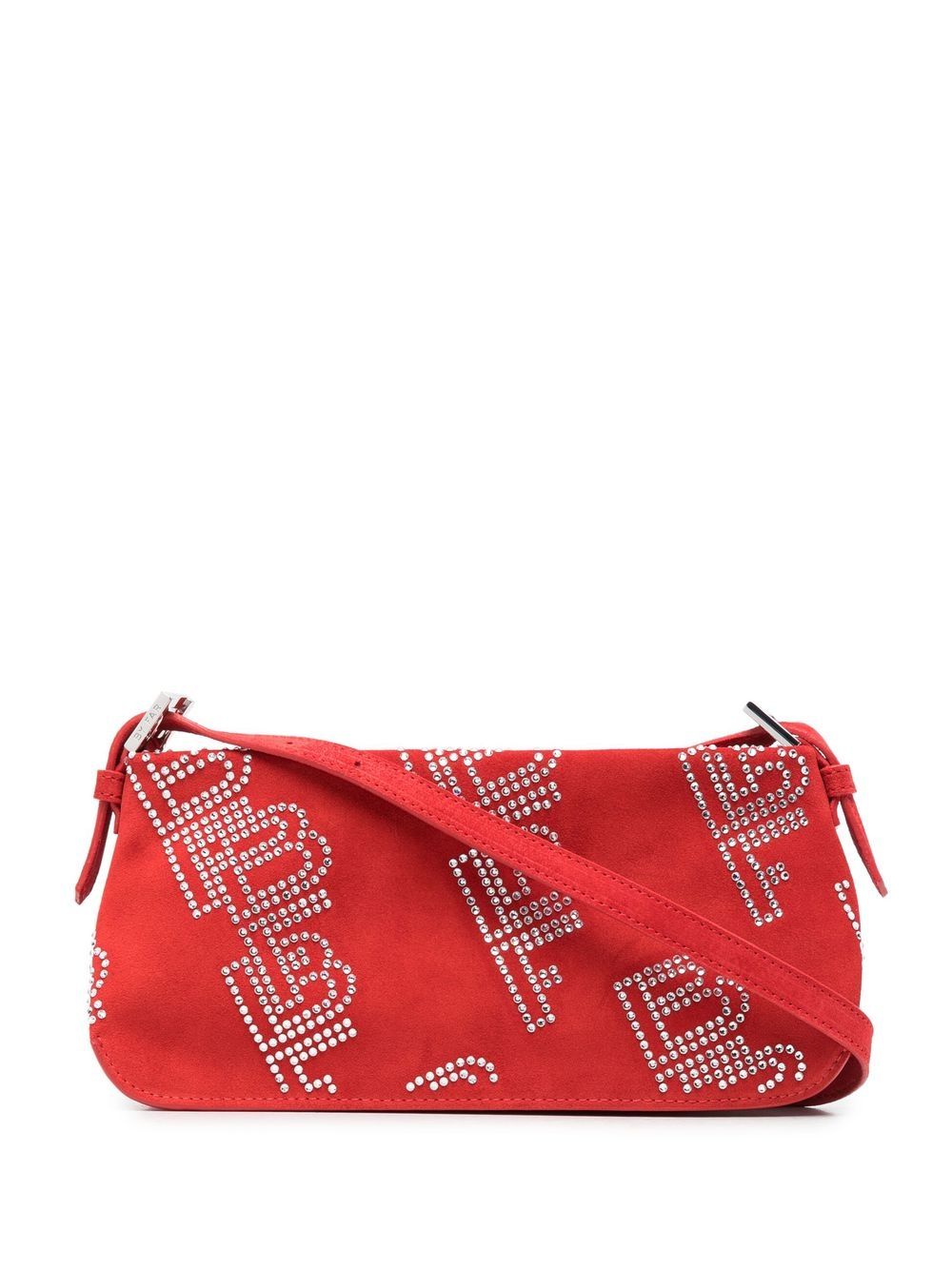 BY FAR Dulce crystal-embellished shoulder bag - Red von BY FAR