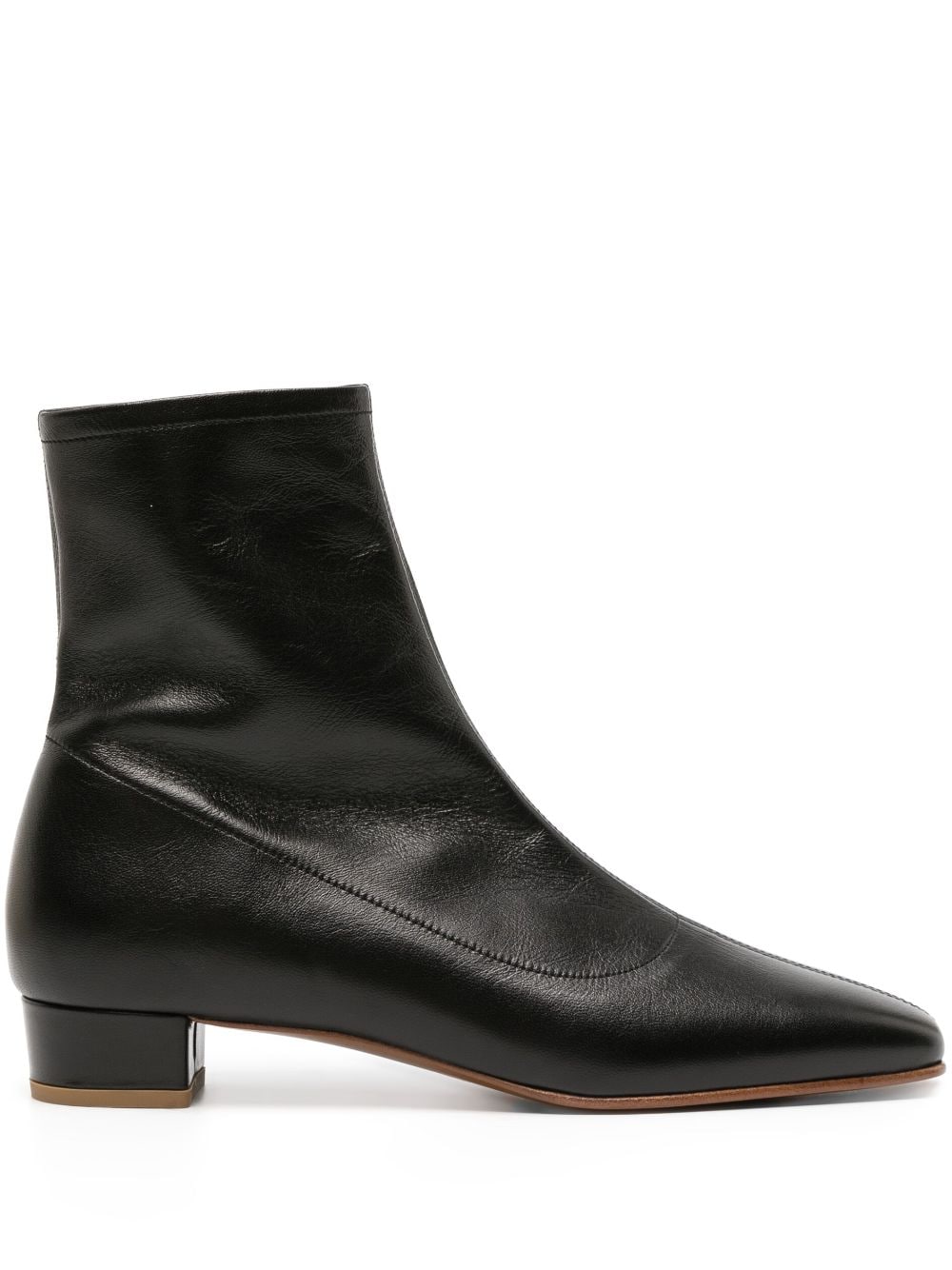 BY FAR Este 30mm leather ankle boots - Black von BY FAR