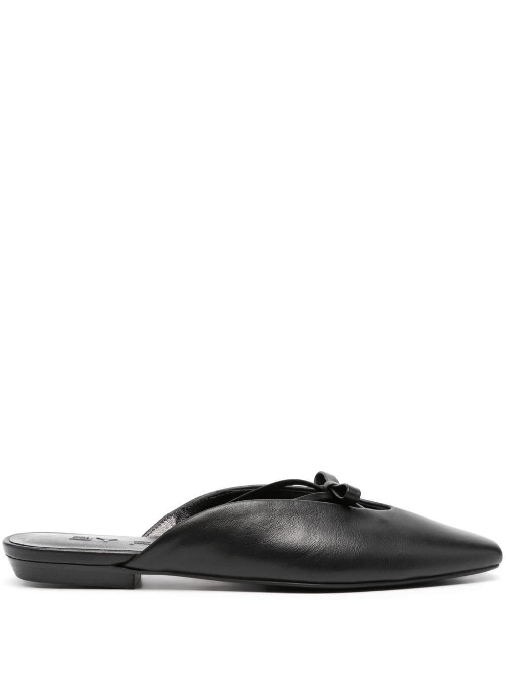 BY FAR Finn leather mules - Black von BY FAR