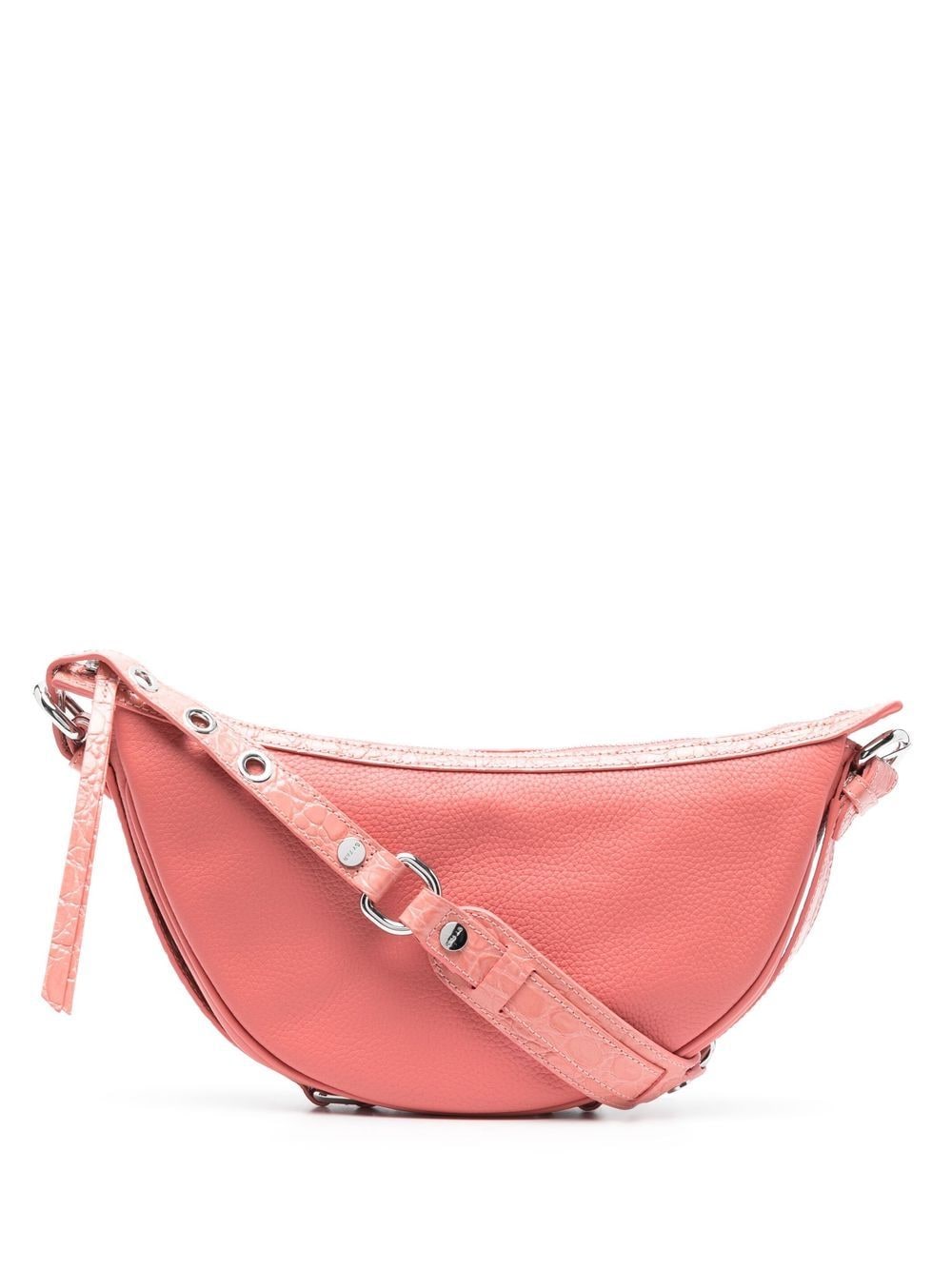 BY FAR Gib crocodile-embossed shoulder bag - Pink von BY FAR