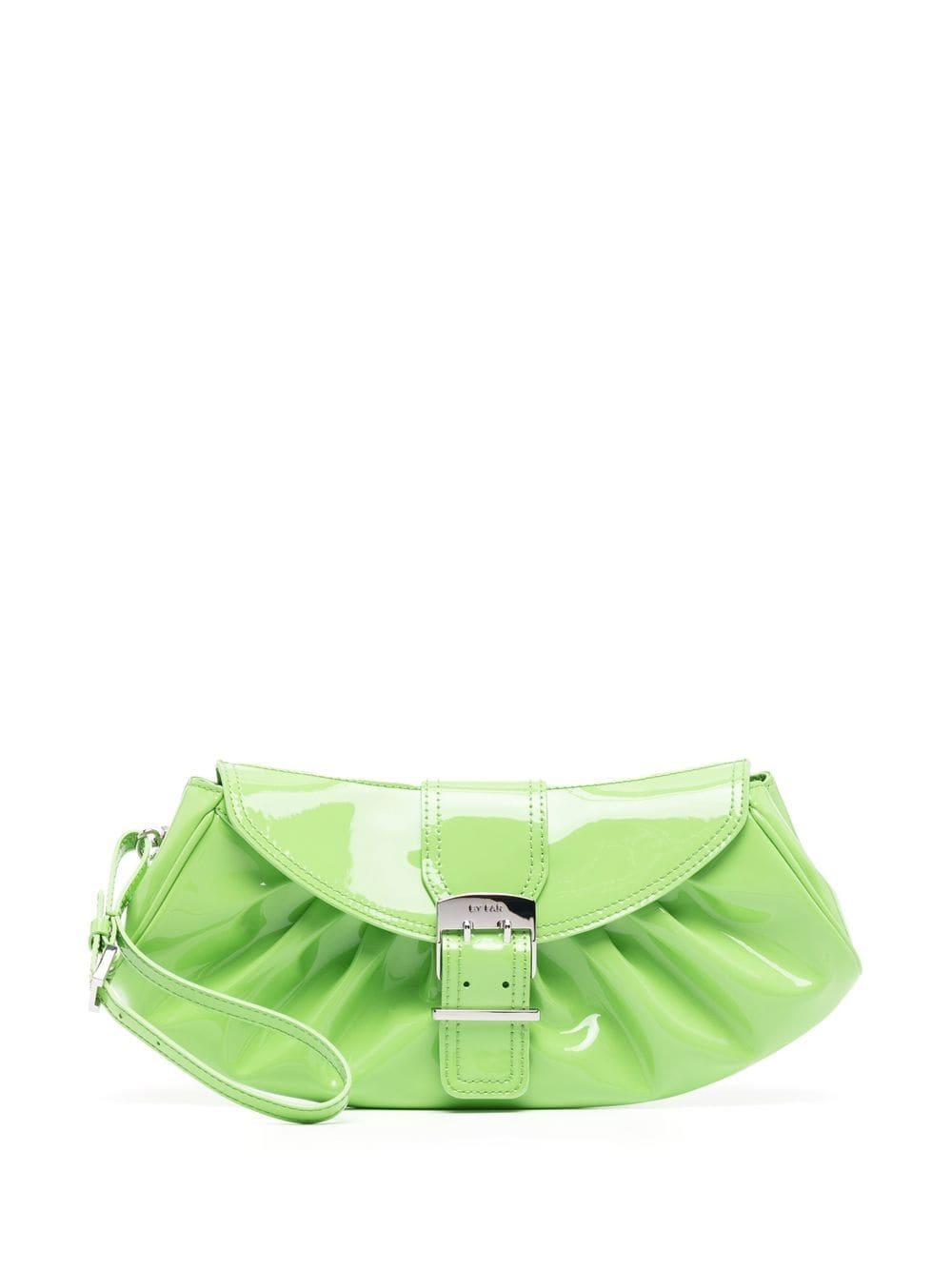 BY FAR Glami gathered clutch bag - Green von BY FAR