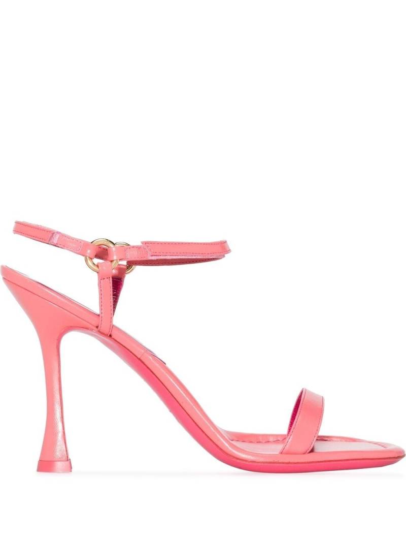 BY FAR Mia 100mm sandals - Pink von BY FAR