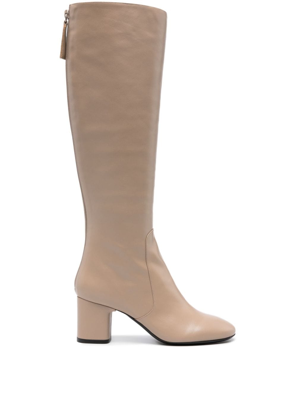 BY FAR Miller knee-high leather boots - Neutrals von BY FAR