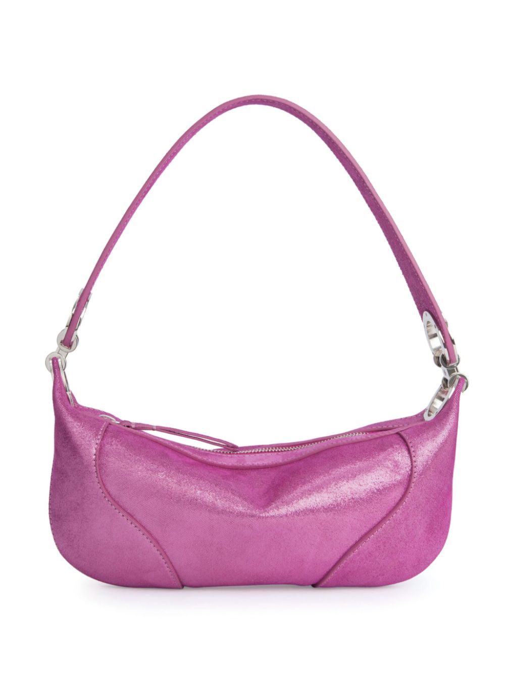 BY FAR Mini Amira metallic-effect shoulder bag - Pink von BY FAR