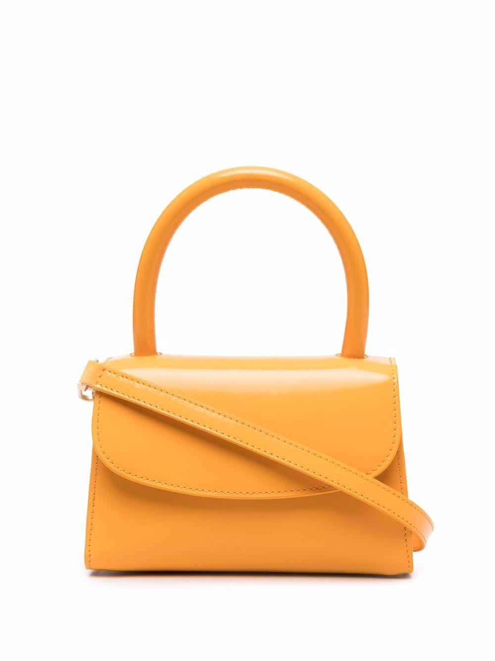 BY FAR Mini rounded top-handle tote bag - Orange von BY FAR