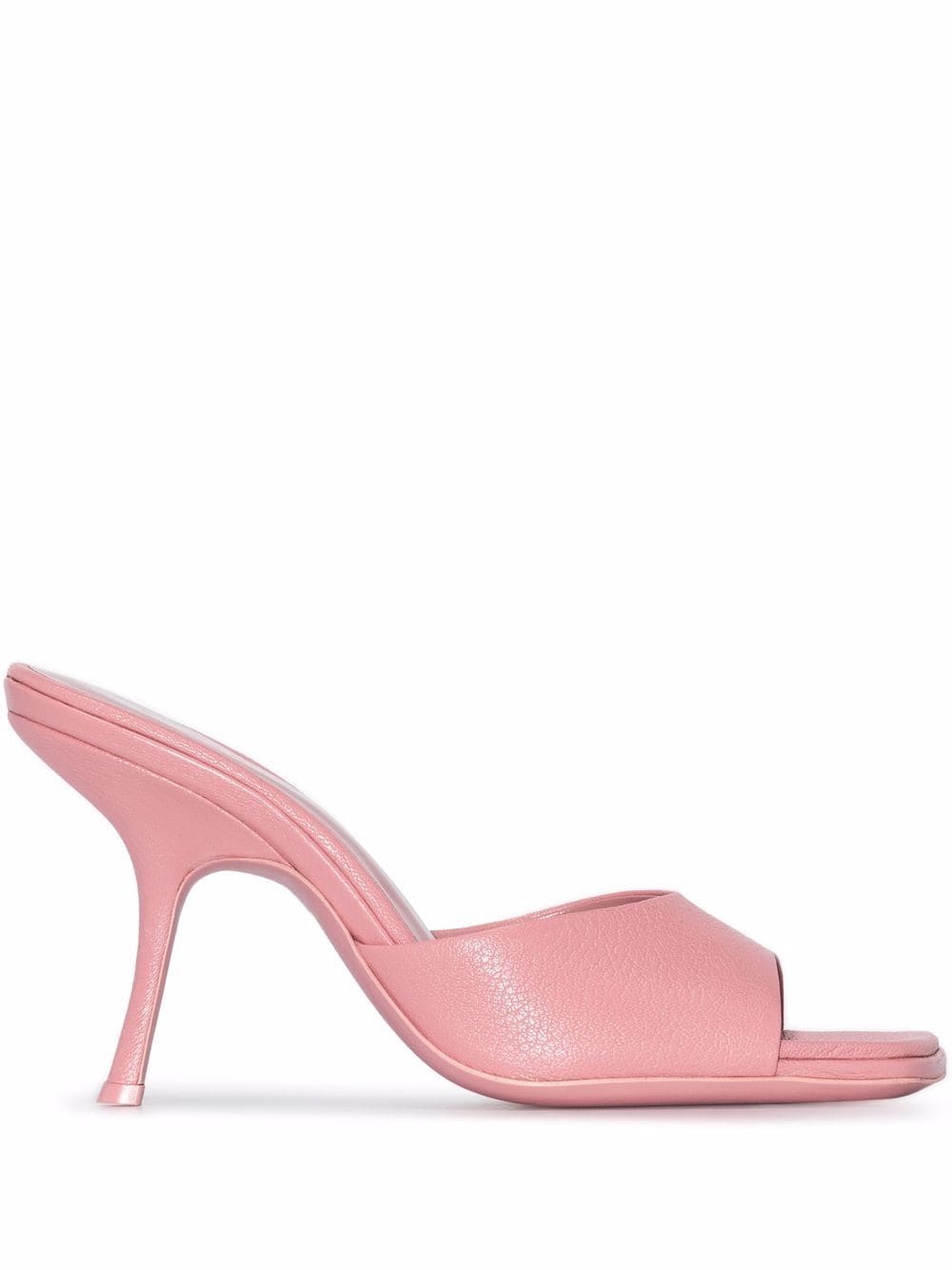 BY FAR Mora 90mm leather mules - Pink von BY FAR