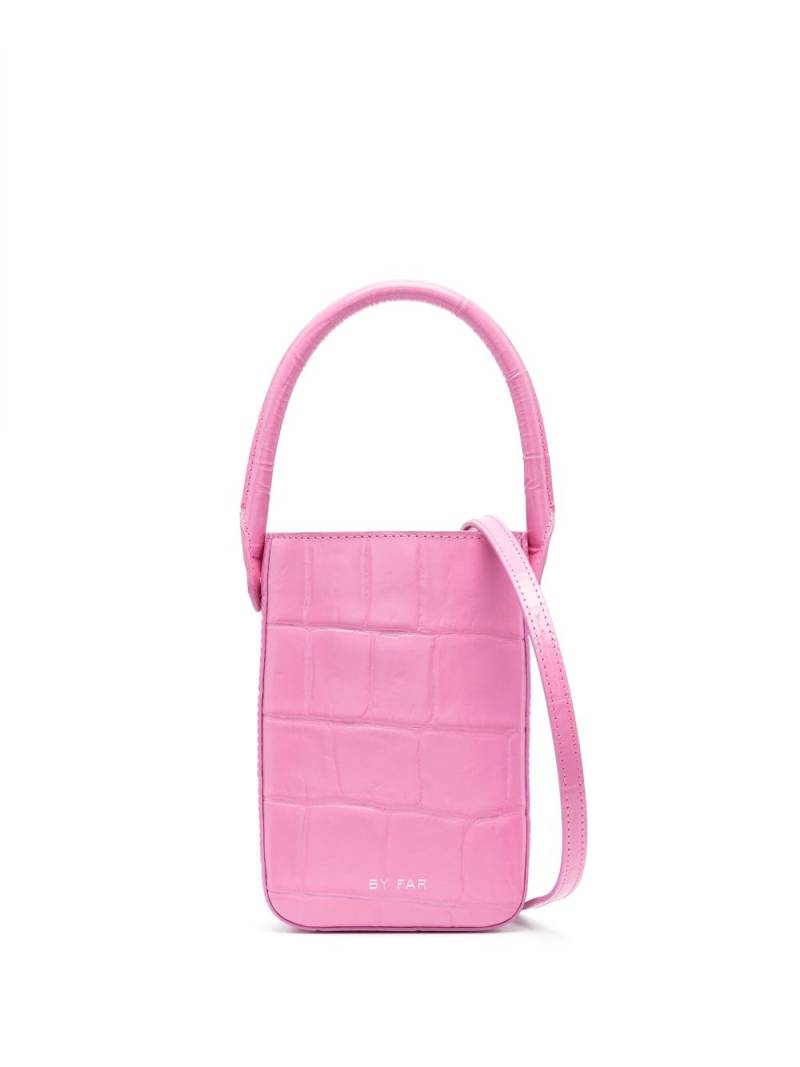 BY FAR Note mini tote bag - Pink von BY FAR