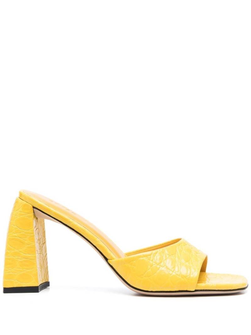 BY FAR Romy 95mm mule sandals - Yellow von BY FAR