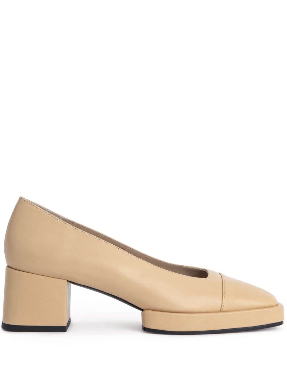 BY FAR Sava leather pumps - Neutrals von BY FAR