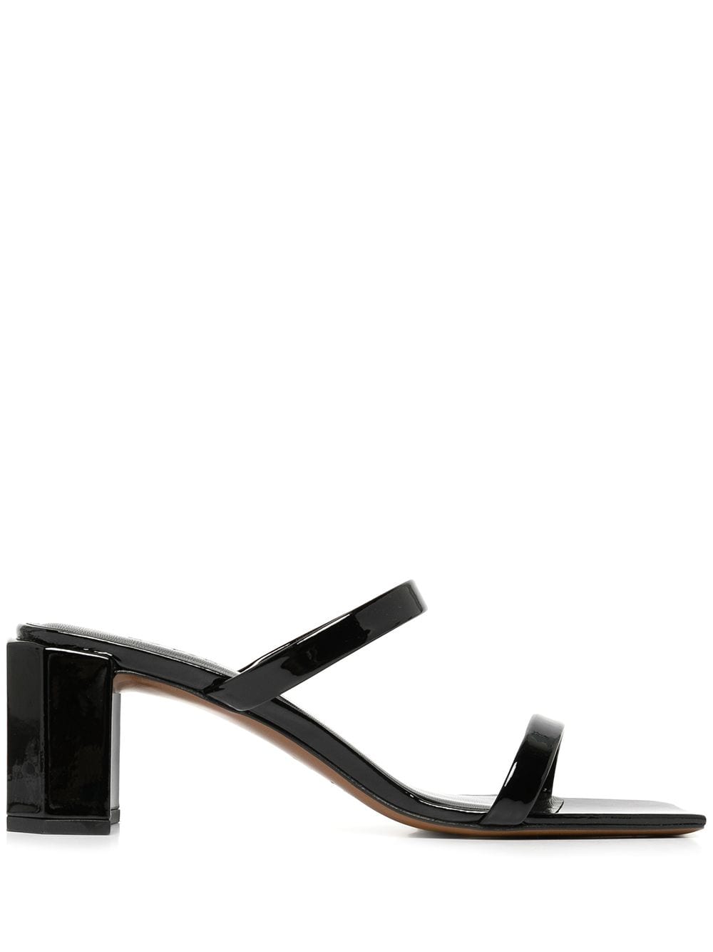 BY FAR Tanya patent leather sandals - Black von BY FAR