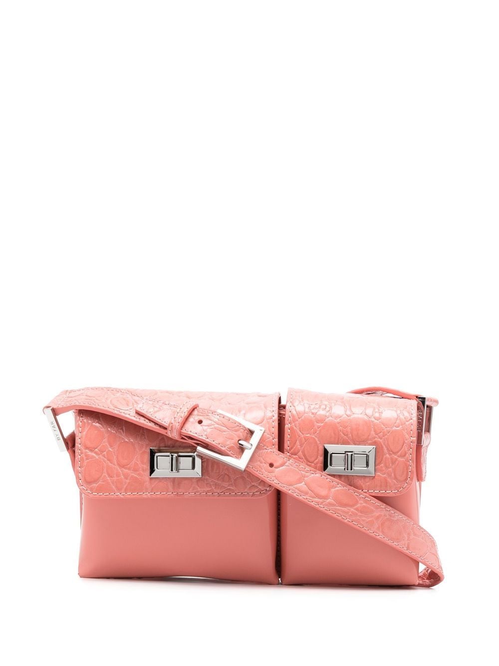 BY FAR snakeskin-effect leather shoulder bag - Pink von BY FAR