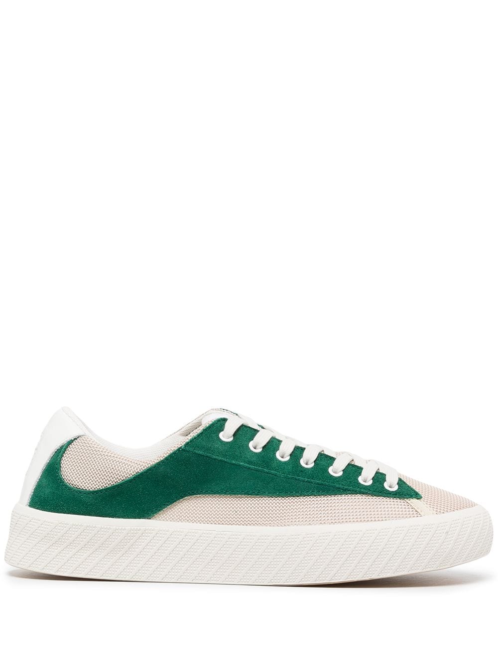 BY FAR suede-panel sneakers - Green von BY FAR
