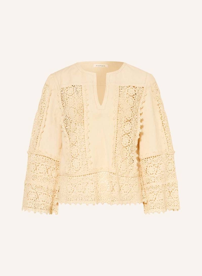 By Malene Birger Blusenshirt Donna Mit Leinen Und Spitze weiss von BY MALENE BIRGER