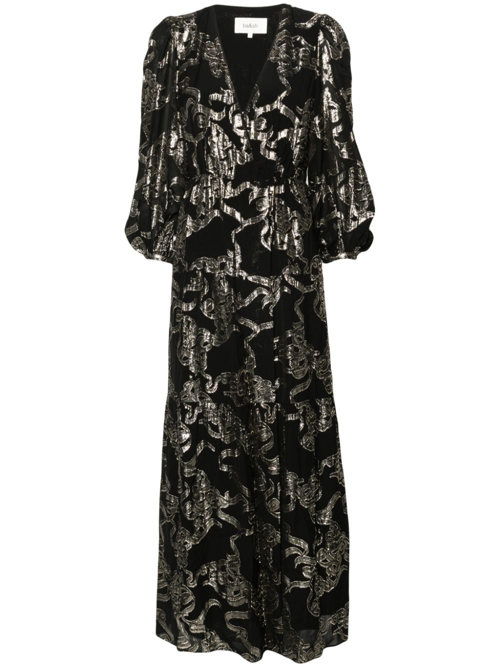 Ba&Sh Baddie lurex-detail maxi dress - Black von Ba&Sh