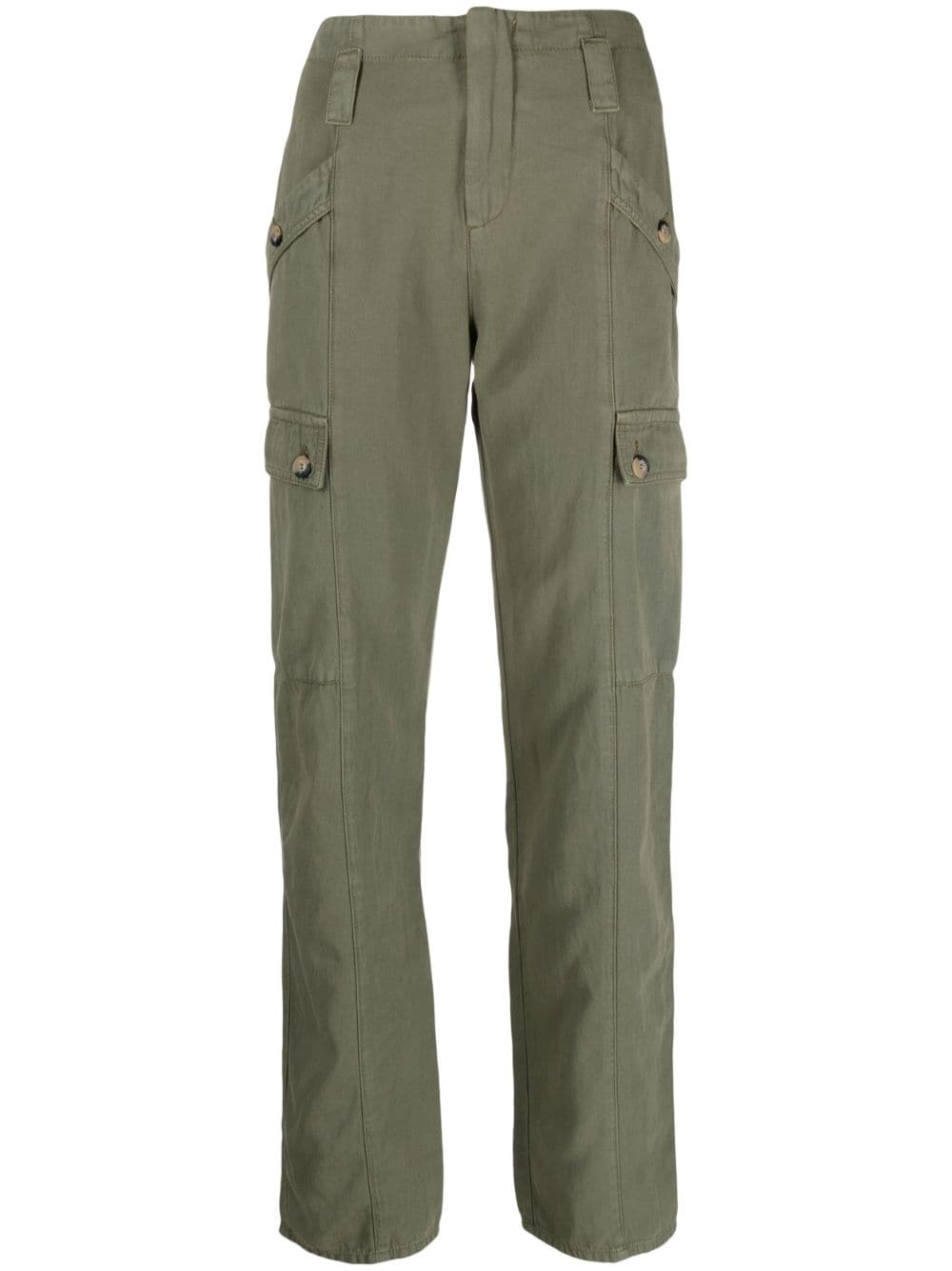 Ba&Sh Dada low-waist cargo trousers - Green von Ba&Sh