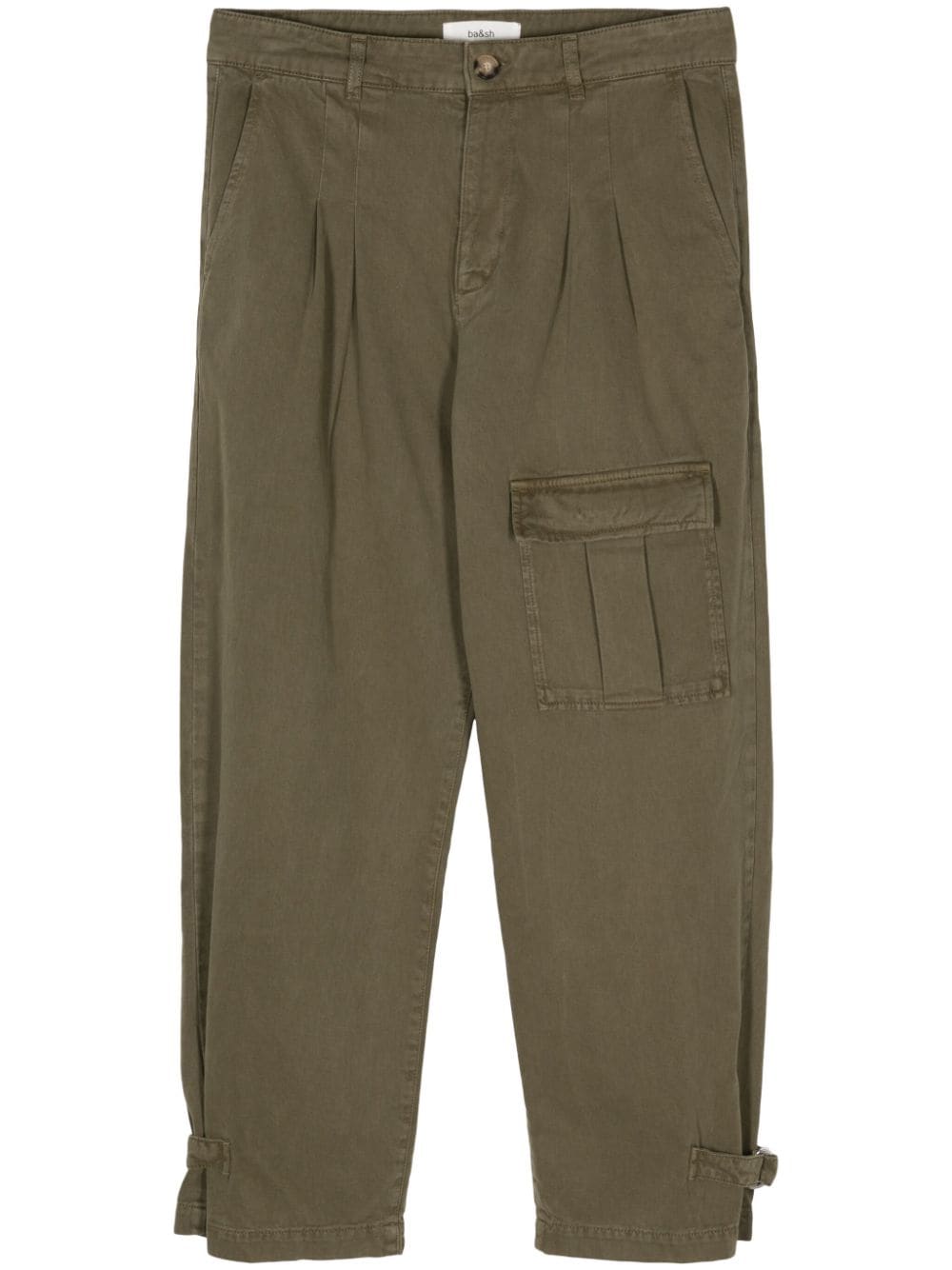 Ba&Sh Marron cotton cropped trousers - Green von Ba&Sh