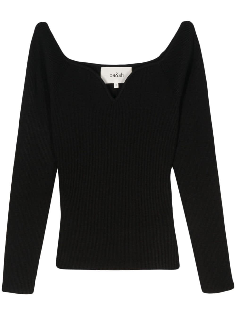 Ba&Sh Owais ribbed top - Black von Ba&Sh