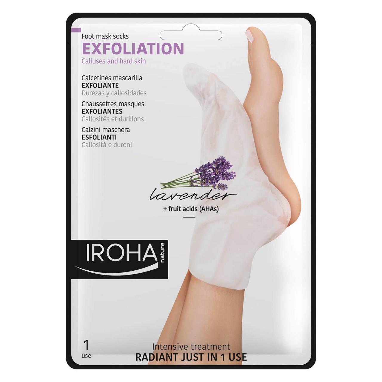 Iroha Nature - Exfoliating Foot Mask Socks Lavendel Iroha Nature - Exfoliating Foot Mask Socks Lavendel von IROHA