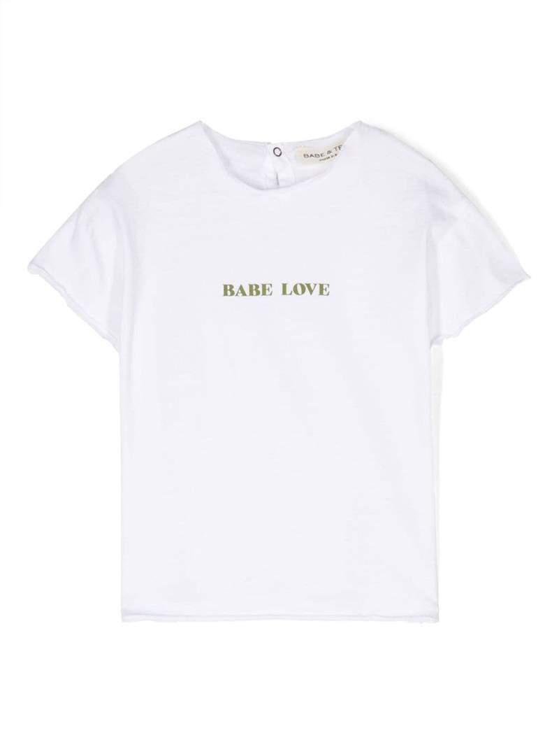 Babe And Tess logo-print cotton T-shirt - White von Babe And Tess