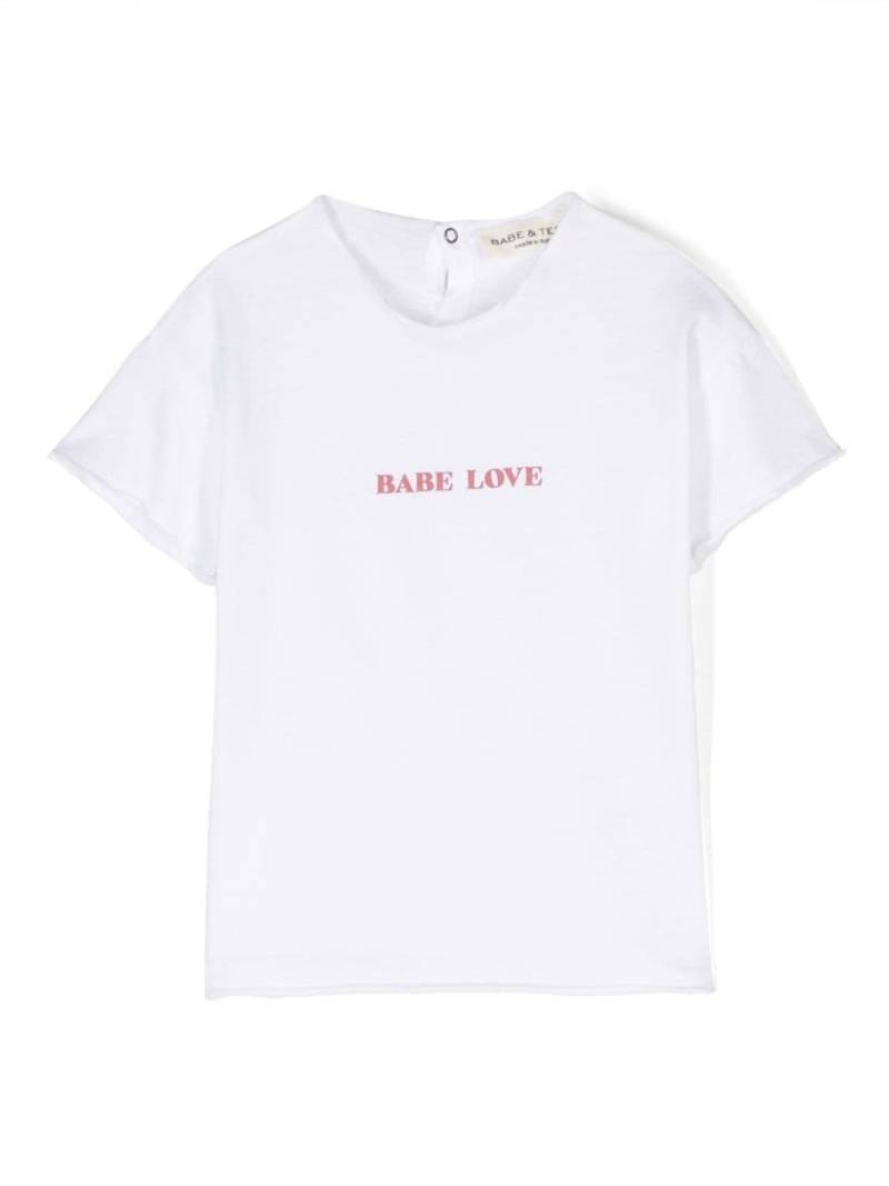 Babe And Tess logo-print cotton T-shirt - White von Babe And Tess