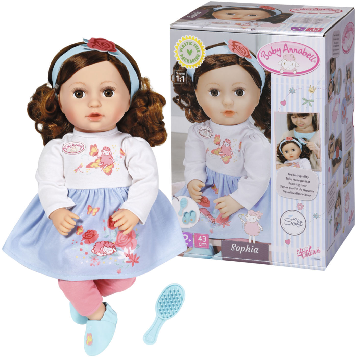 Baby Annabell Babypuppe »Sophia, brünett, 43 cm« von Baby Annabell