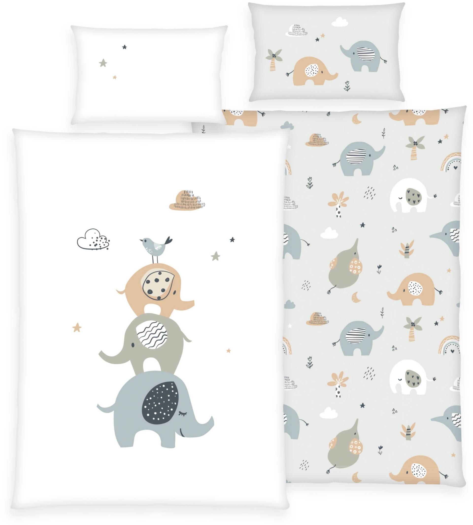 Baby Best Babybettwäsche »babybest Elephants«, (2 tlg.) von Baby Best