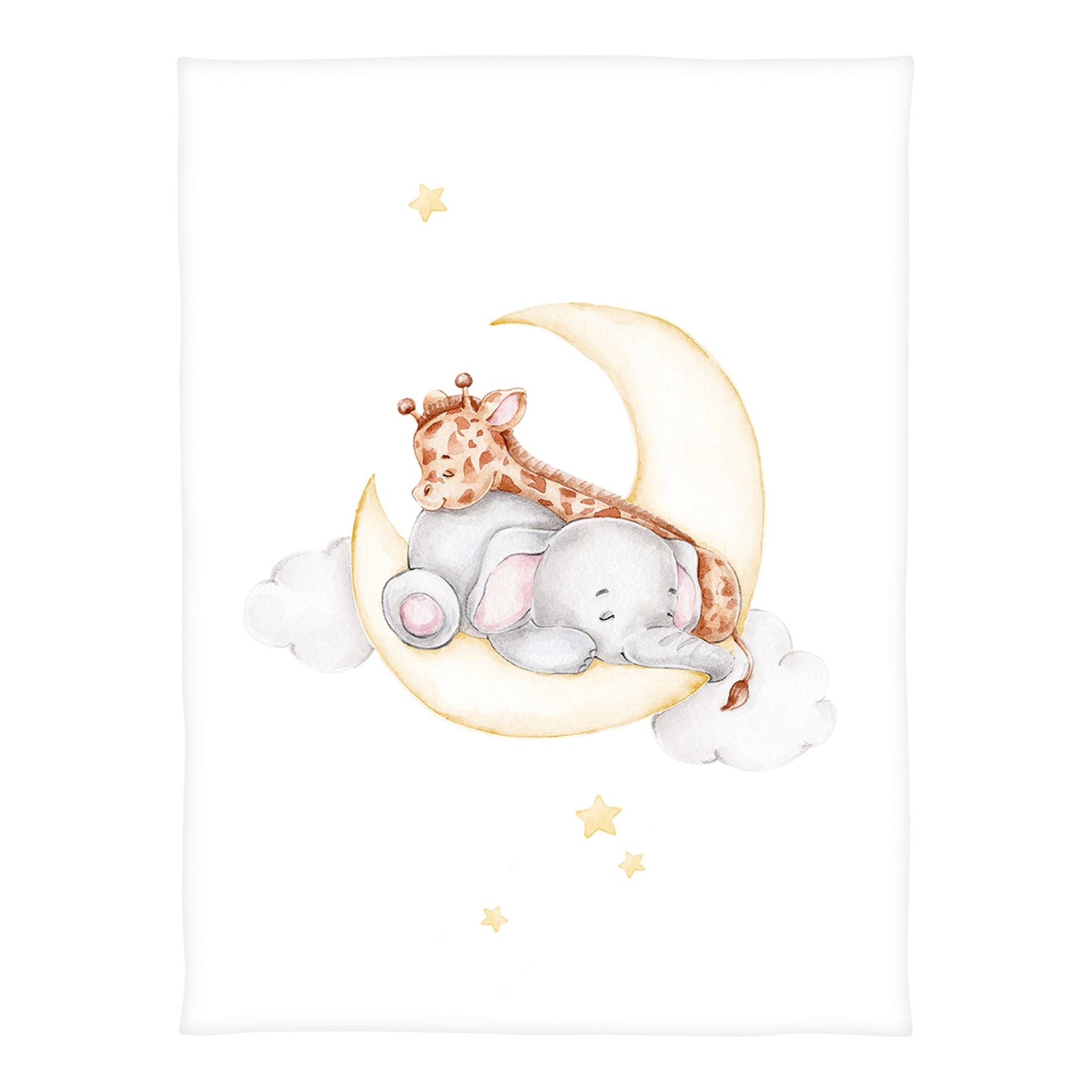 Babydecke Microfaserflausch Sleeping on the moon75x100 cm von Baby Best