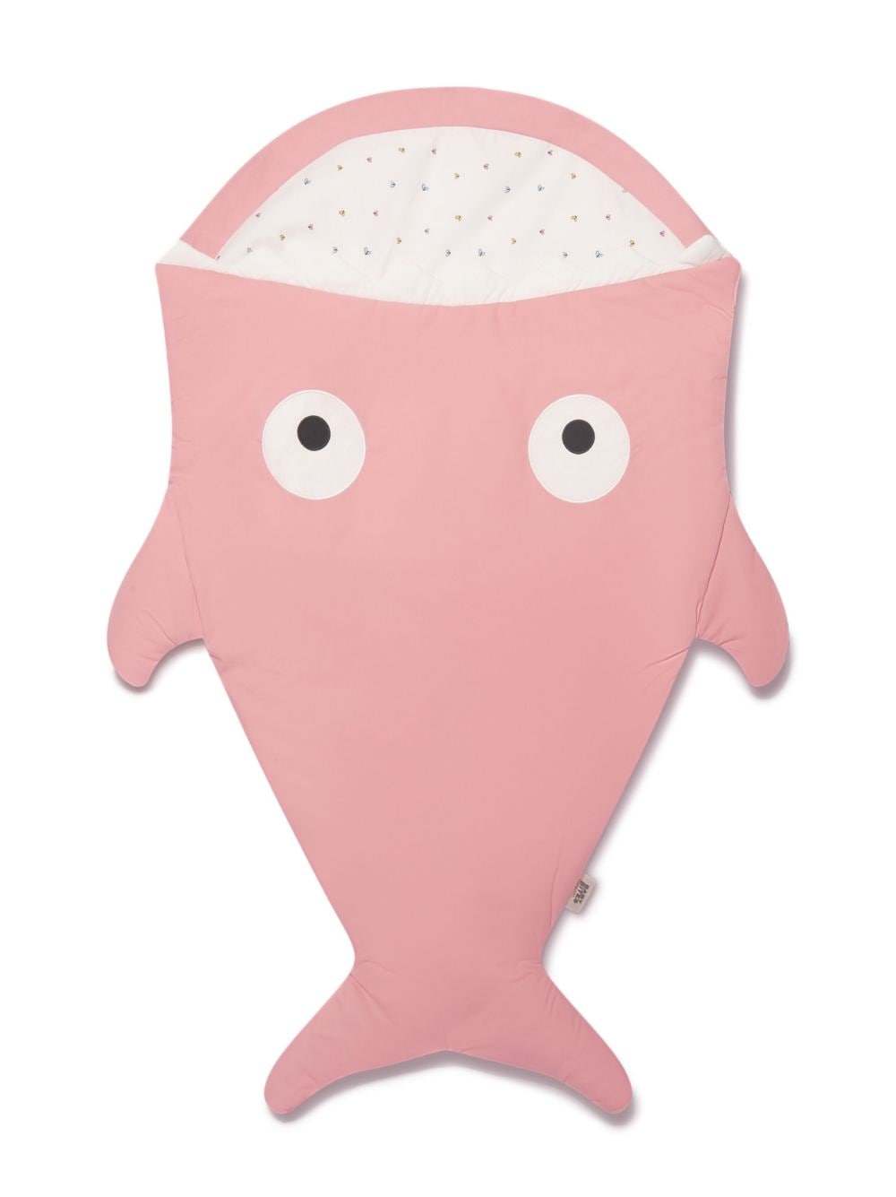 Baby Bites Shark cotton sleeping bag - Pink von Baby Bites